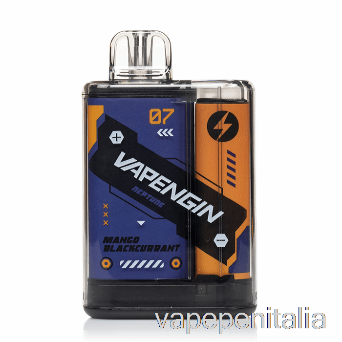 Penna Vape Vapengin Neptune 8000 Mango Ribes Nero Usa E Getta